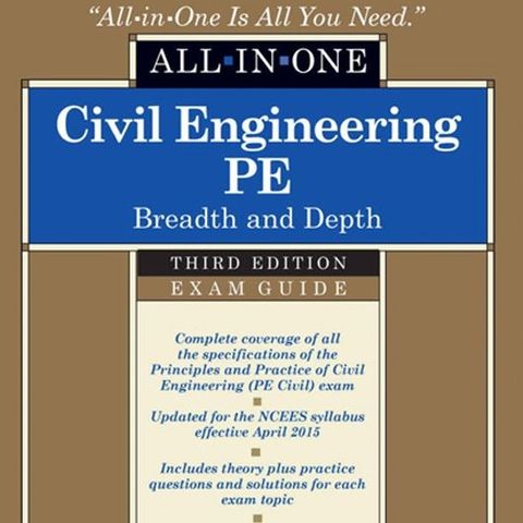 Civil Engineering PE: Breadth and Depth