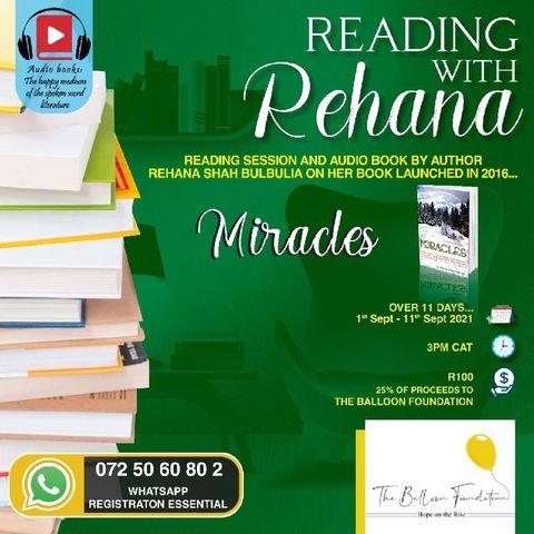 MIRACLES AUDIOBOOK Chapters 1-3 BY Rehana Shah Bulbulia
