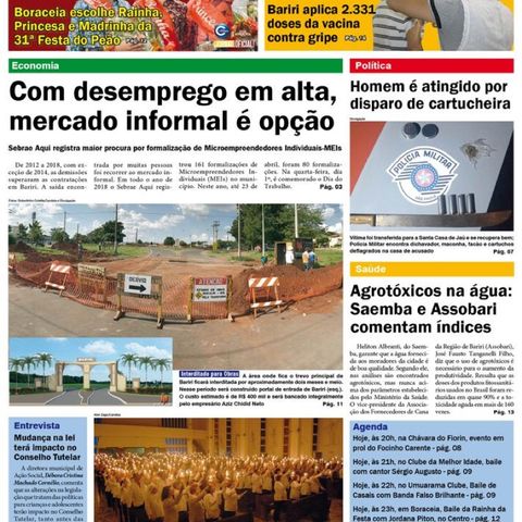 Destaques do Jornal Candeia 27/04/2019