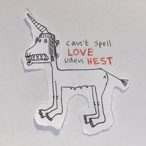 Can't spell love uden hest