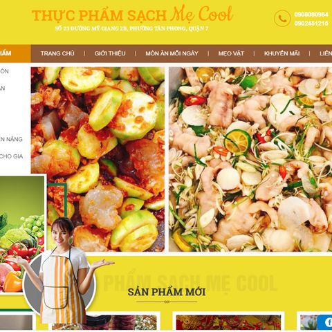 Thiet ke website thuc pham