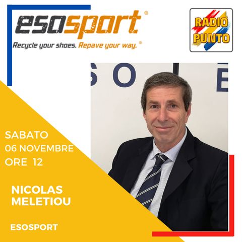 PROGETTO ESOSPORT. Come riciclare le scarpe sportive? Intervista a Nicolas Meletiou.