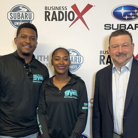 Shawn Lally with BizPayPros and Loretta & Eric Hayes with Little Gym of Buford
