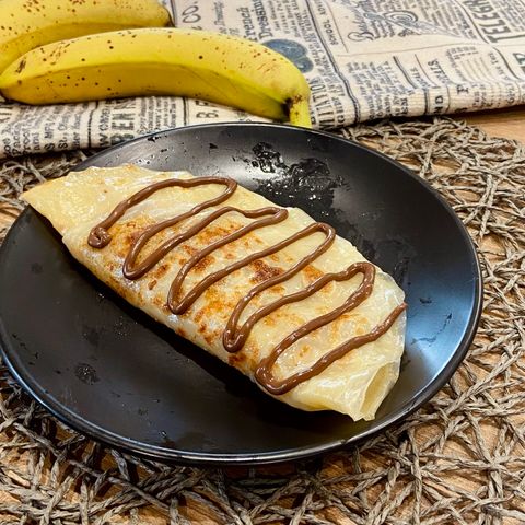 Crepes di riso e banana