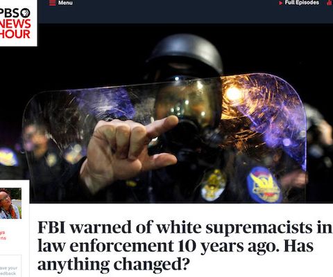 FBI warned of white supremacists in law enforcement 10 years ago. Has anything changed?