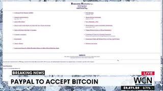 PayPal to accept Bitcoin finally and other news stories. $9661 #THS