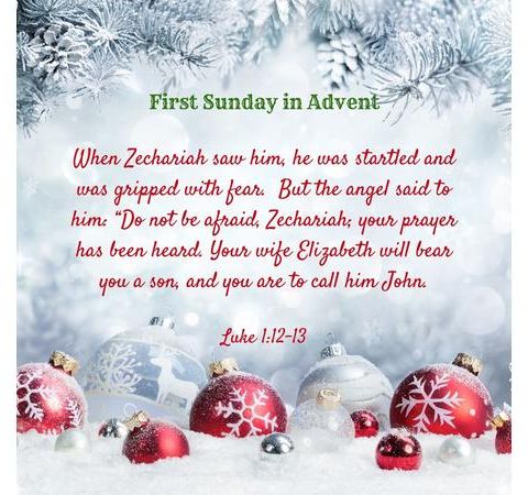 The First Sunday of Advent.  Lack of Time: Zechariah