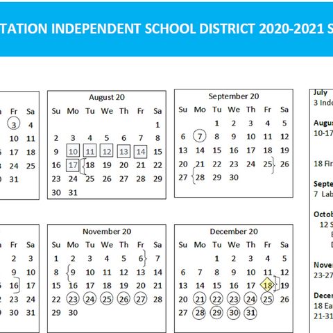 College Station ISD school returns the first day of classes to August 18