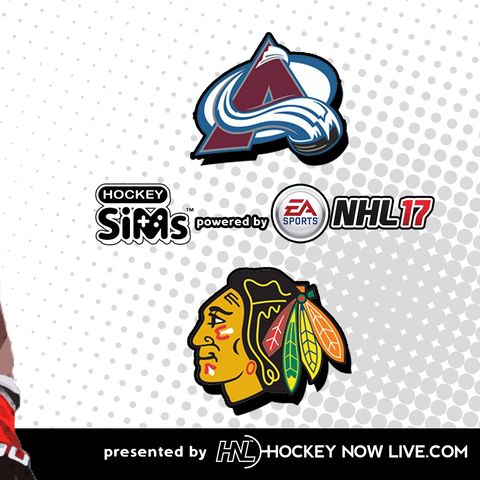 Avalanche vs Blackhawks (NHL 17 Hockey Sims)