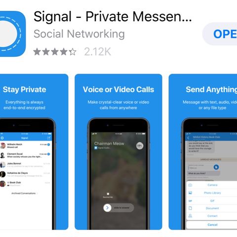 Let’s use “Signal” to Communicate