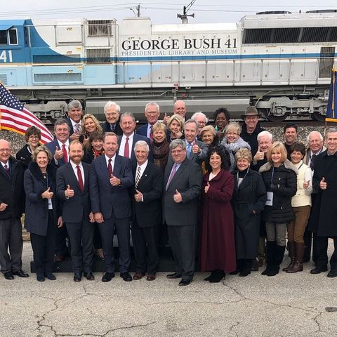 Union Pacific Donates George H.W. Bush locomotive No. 4141 to the Bush Library and Museum