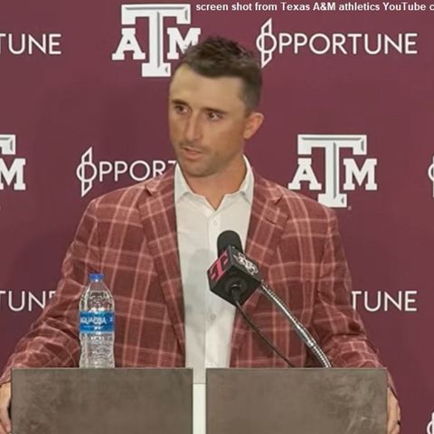 Michael Earley's first news conference as Texas A&M head baseball coach