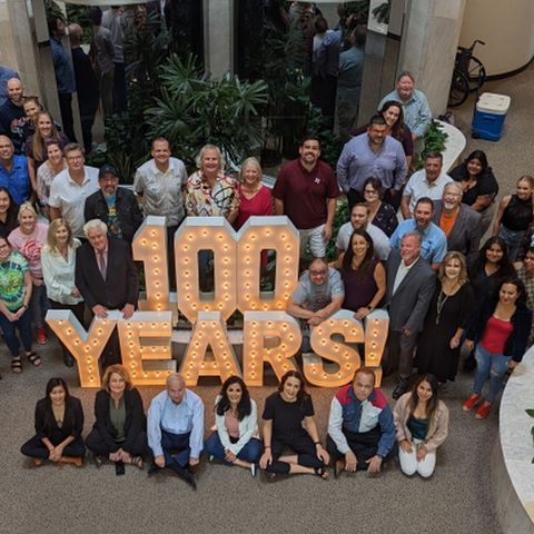 WTAW employees celebrate our 100th birthday!