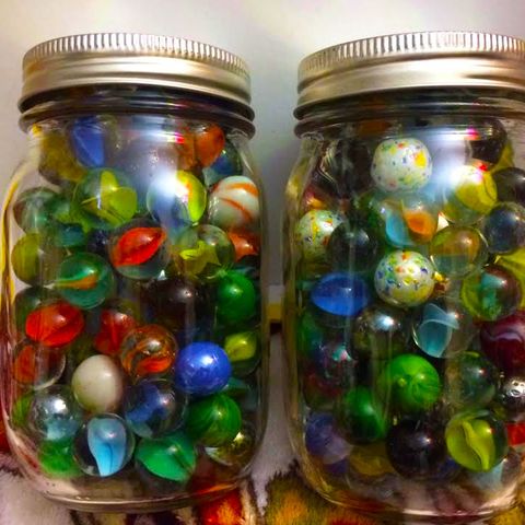 A market for collecting vintage marbles