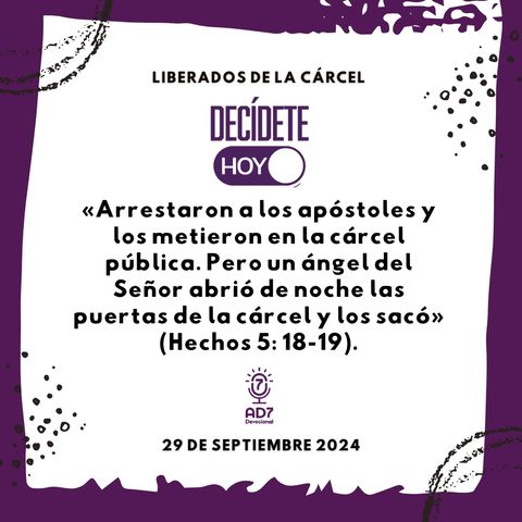 Liberados de la cárcel | Devocional de Jóvenes | 29 de septiembre 2024