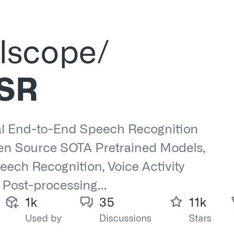 GitHub - modelscope/FunASR: A Fundamental End-to-End Speech Recognition ...