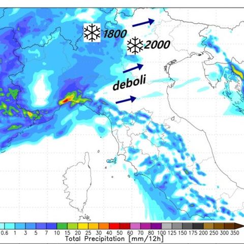 Previsioni 26-28 novembre: debole peggioramento del tempo