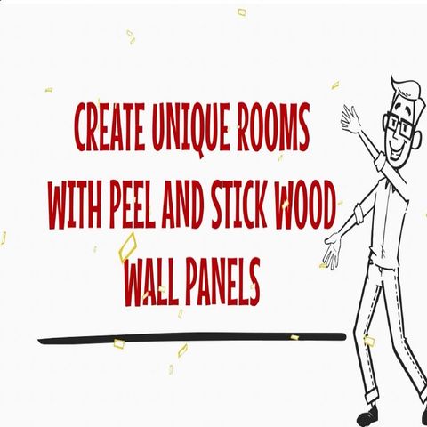 Create Unique Rooms With Peel And Stick Wood Wall Panels