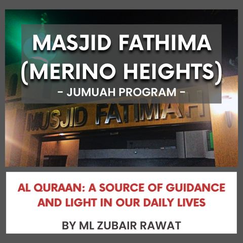 240531_Al Quraan- A Source of Guidance and Light in Our Daily Lives by ML Zubair Rawat