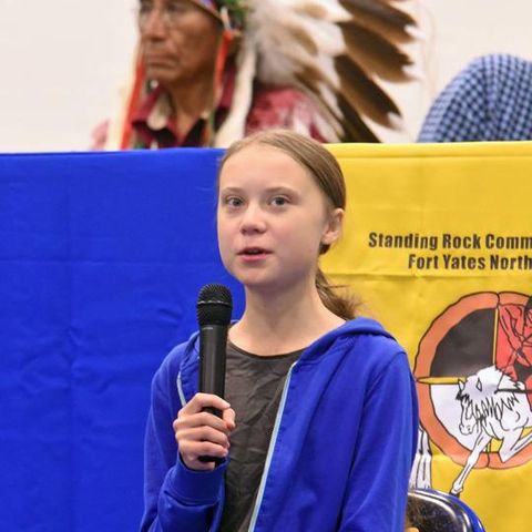 Greta Thunberg Visits Pine Ridge Indian Reservation