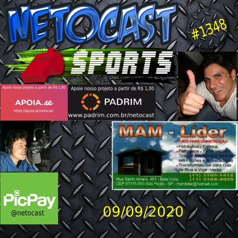 NETOCAST 1348 DE 09/09/2020 - ESPORTES - F1 - FUTEBOL