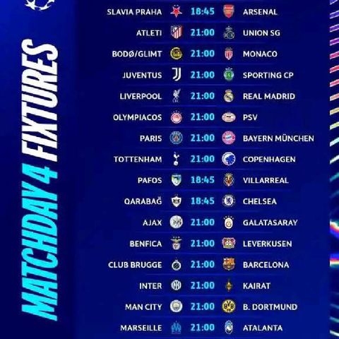 UCL fixtures