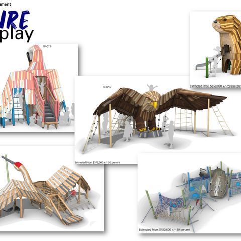 Bryan city council sees ideas for the "Iconic Feature" at Midtown Park's signature playground