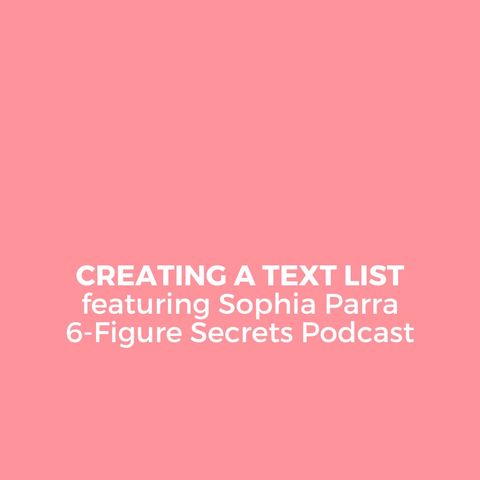Creating a text list featuring Sophia Parra