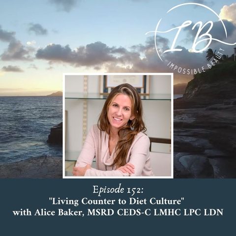 Episode 152: Alice Baker, MSRD CEDS-C LMHC LPC LDN - Living Counter to Diet Culture