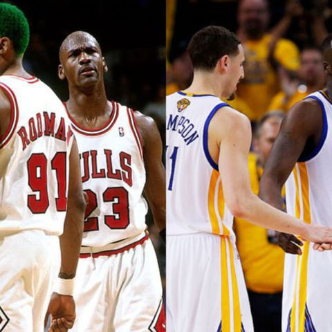 NBA Banter: 96 Bulls vs. 17 Warriors Who Wins? Did MJ Push Off? The Flu (Pizza) Game & More!