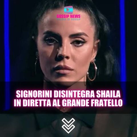 Grande Fratello: Shaila Disintegrata in Diretta… Signorini Sferra il Colpo Finale!