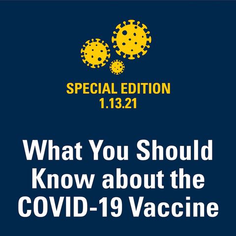 What You Should Know about the COVID-19 Vaccine 1.13.2021