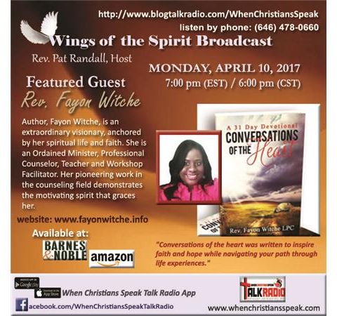 Wings of The Spirit Featured Guest, Author, Rev. Fayon Witche