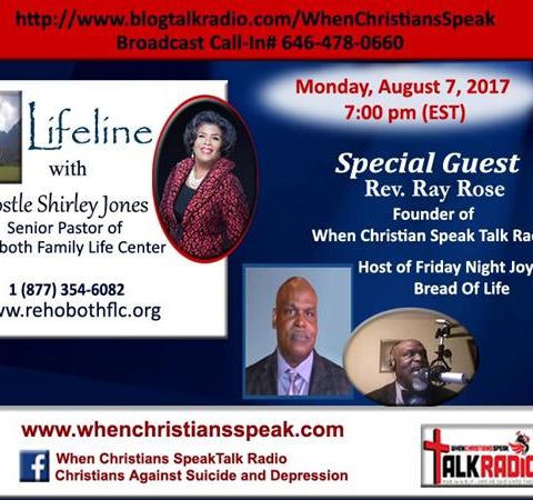 Lifeline with Apostle Shirley Jones: A Broadcast Interview With Rev. Ray