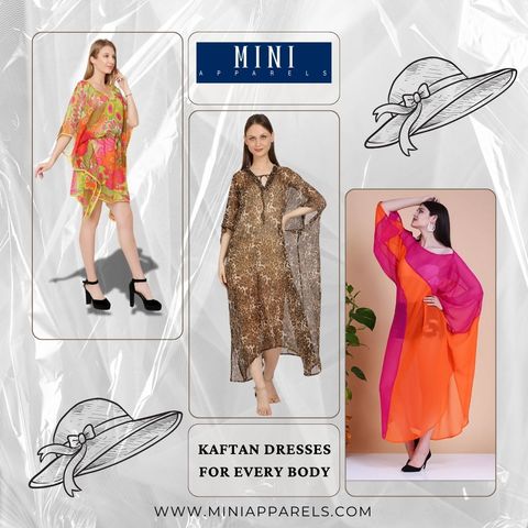 Feel the Breeze in Mini Apparels' Lightweight Kaftan Dresses