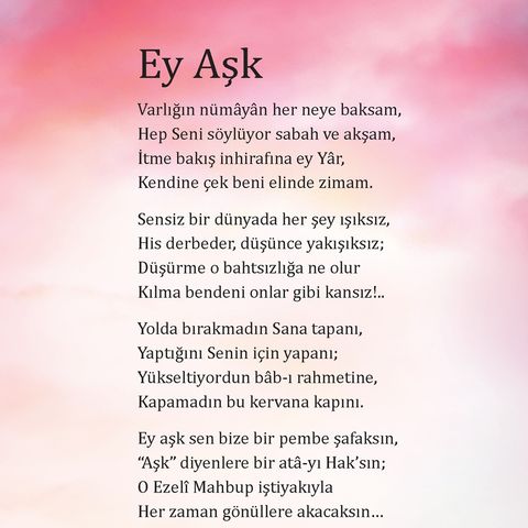Ey Aşk - 1 / 2018 Haziran