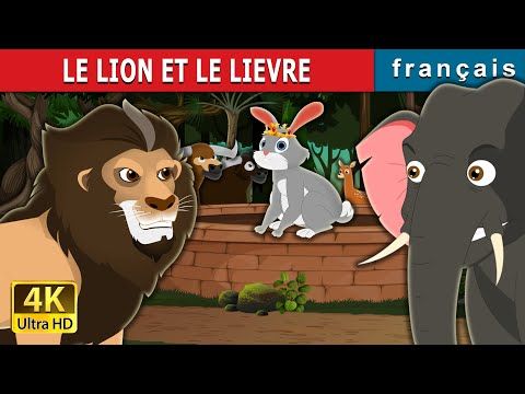 006. LE LION ET LE LIEVRE  The Lion and the Hare Story in French  Contes De Fées Français