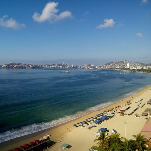 Las aguas de Acapulco.