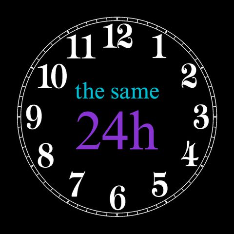 does everyone have the same 24 hours?