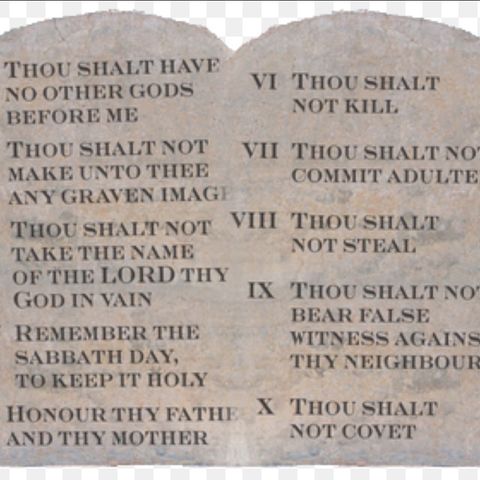 The Ten Commandments & cheating