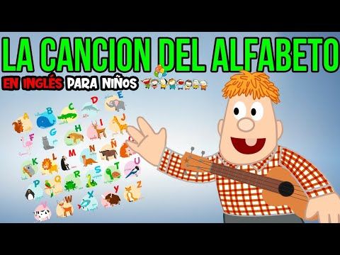 038. Canción del ALFABETO en INGLÉS con ejemplos para niños