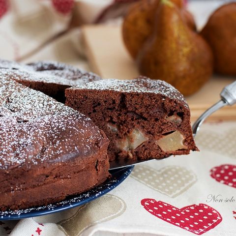 Torta pere e cioccolato