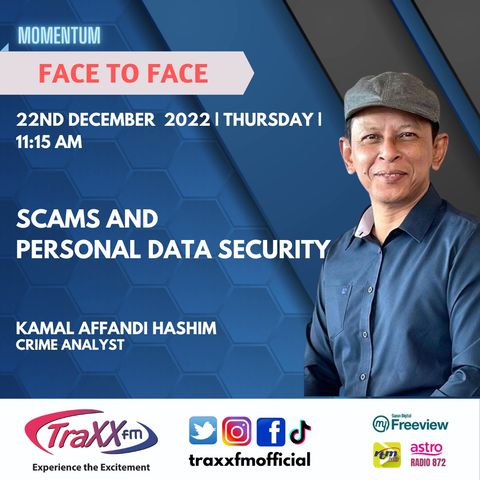 Face to Face: Scams and Personal Data Security | Thursday 22nd December 2022 | 11:15 am