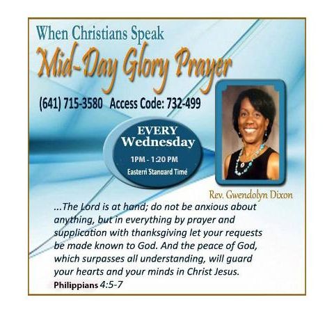 Mid-Day Glory Prayer with Rev. Dixon : Fasting From Negative Thinking SERIES