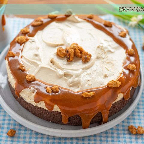 Cheesecake caramello e arachidi