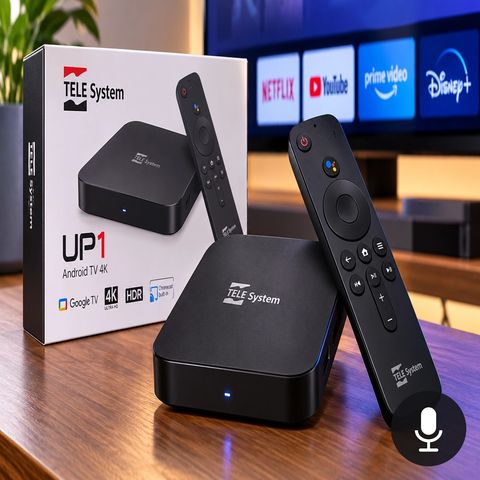 TELE System UP1 a 74€- decoder + Android TV