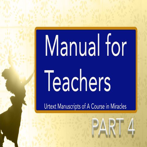 Manual for Teachers Part 4