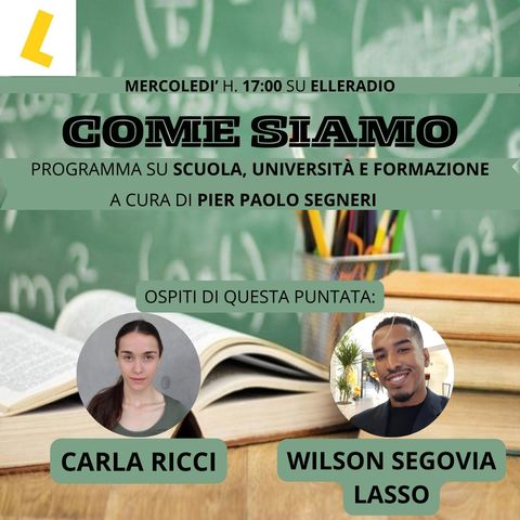 COME SIAMO con CARLA RICCI e WILSON SEGOVIA LASSO