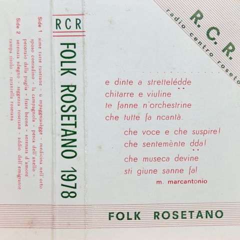 RCR 1978 Folk Rosetano