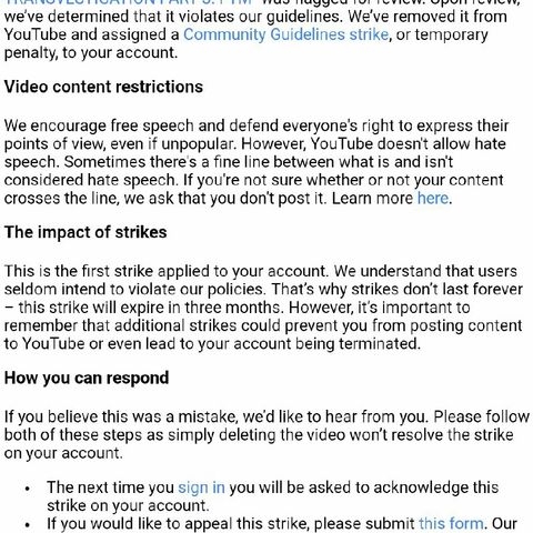YOUTUBE DELETED MY VIDEO-TRANSVESTIGATION PART 3 FTM (Female To Male)